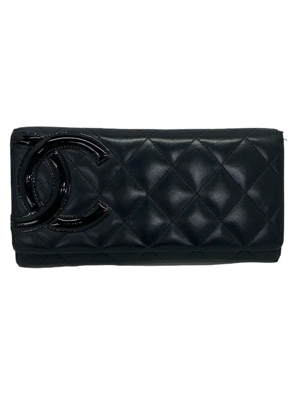 Chanel Wallet Cambon Line Black CC Logo Lambskin